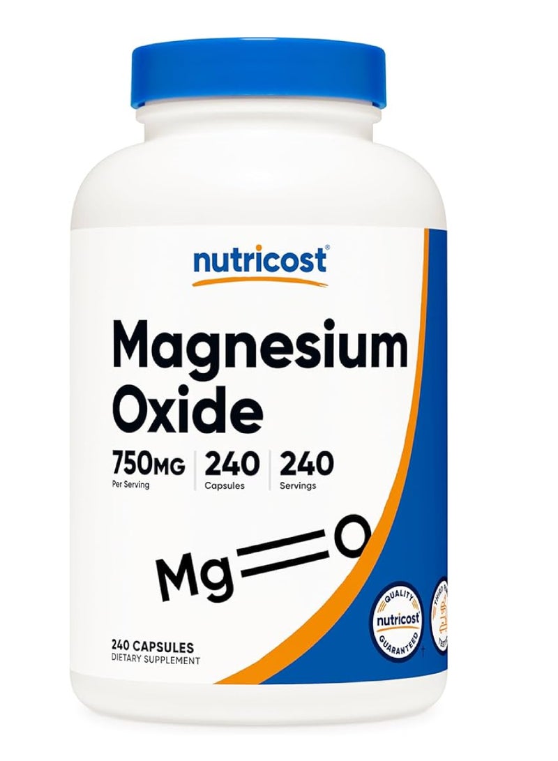 Nutricost Magnesium Oxide 750mg 240cap