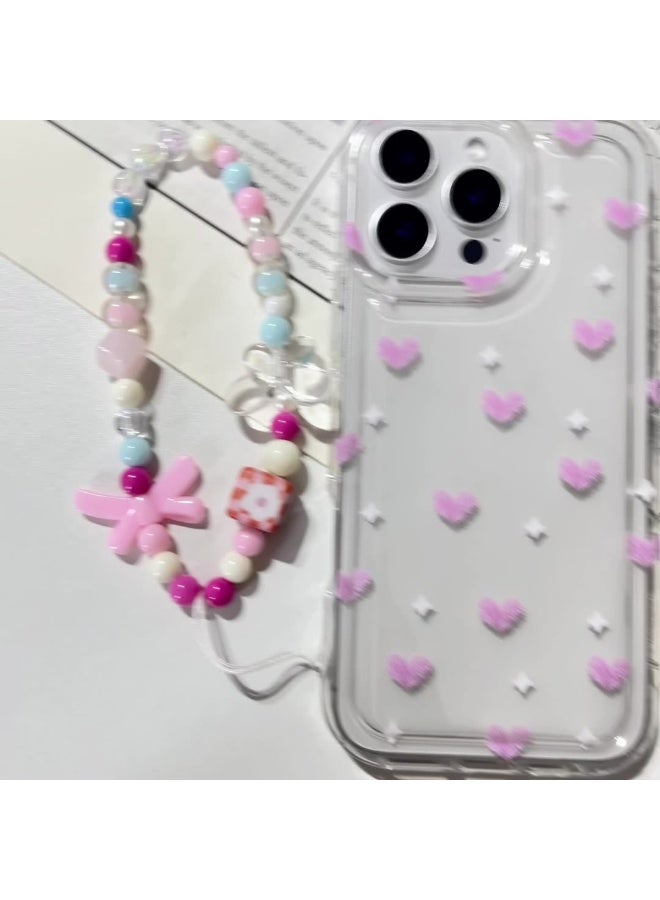 NIBEMINENT Painted Love Protective TPU Case Cover For iPhone 16 Pro Clear - Image 2