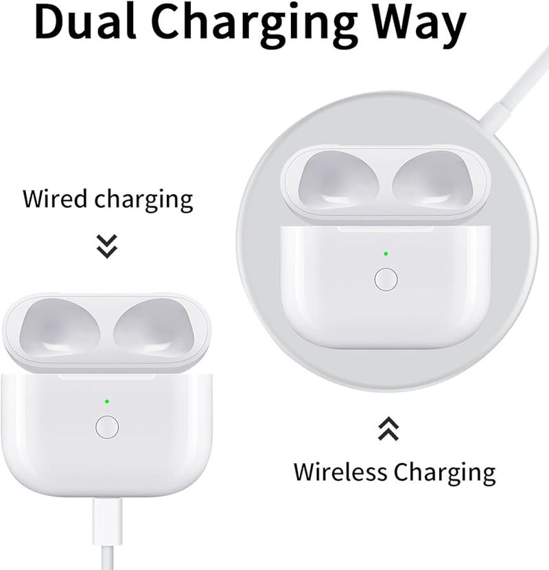 A004 علبة شحن بديلة مقاس لسماعات الأذن من الجيل الثالث 620 مللي أمبير ساعة شحن سلكي متزامن مدمجة محمولة - Image 3