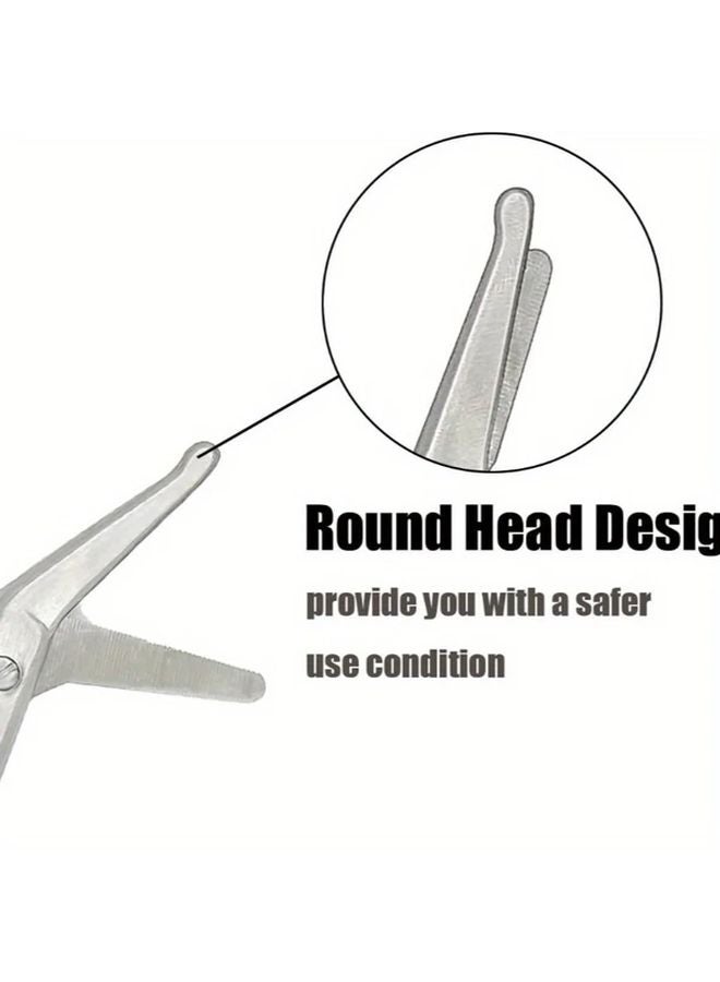 2pcs Stainless Steel Ostomy Scissors 4 4 Inch Medical Bandage Scissors - Image 5