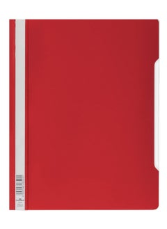 Durable 10-Piece Clear View Folder Red  - Image 2