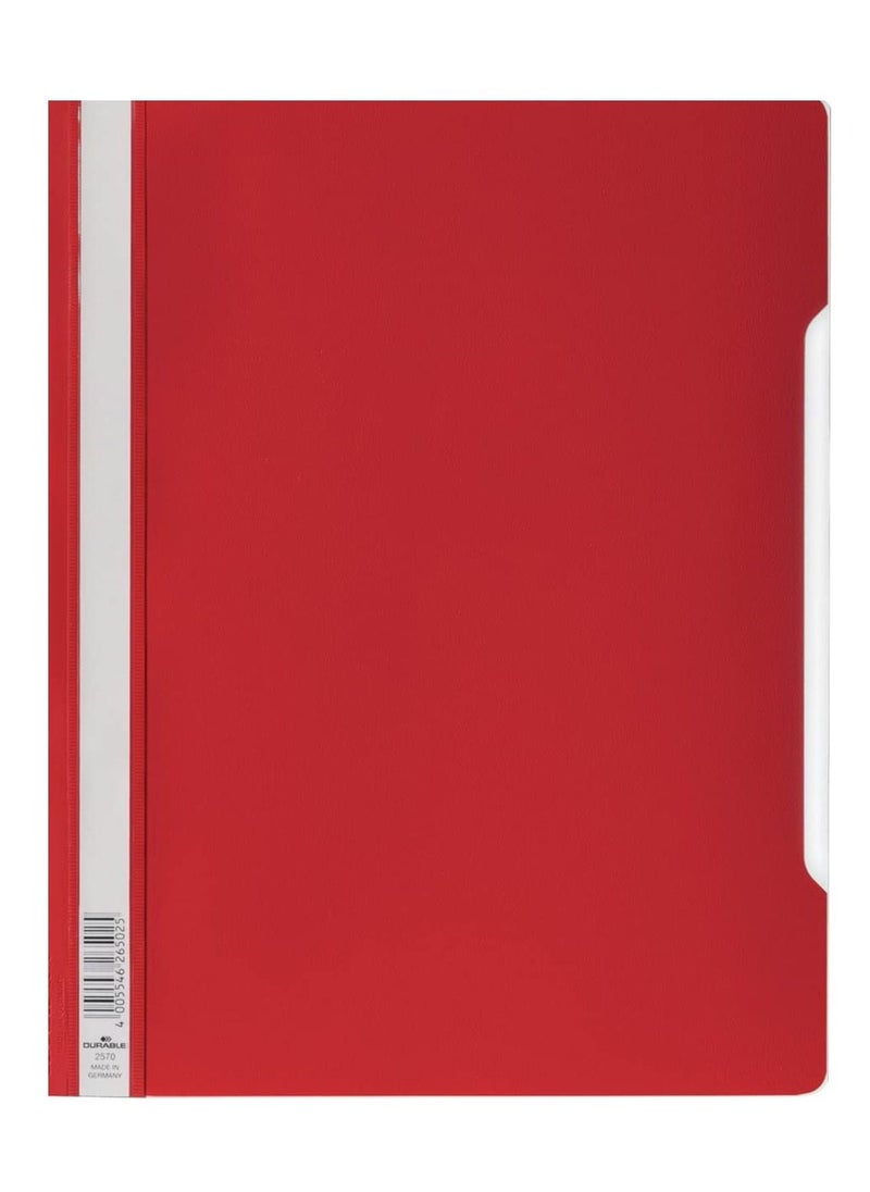Durable - 10-Piece Clear View Folder Red - Image 1