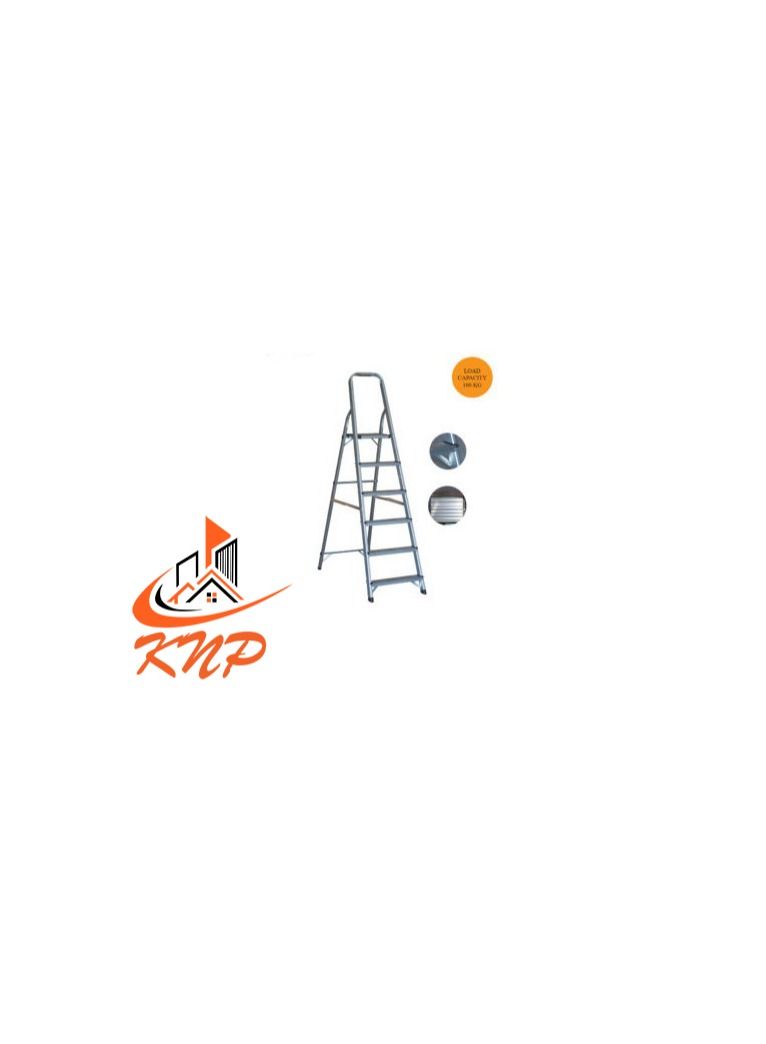 KNP KNP Light Duty Aluminum Ladder 5 Steps  - Image 1