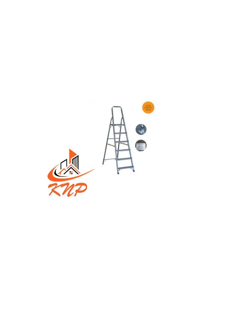 KNP KNP Light Duty Aluminum Ladder 5 Steps  - Image 3