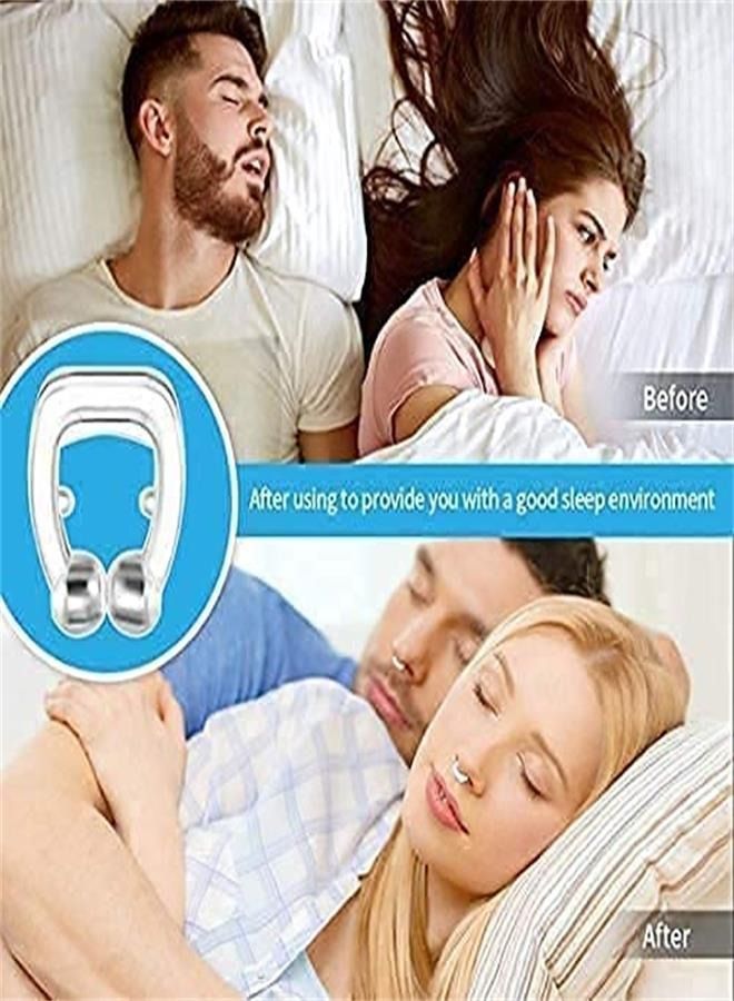 10 Stop Snoring Anti Snore Free Sleep Silicone Magnetic Nose Clips | Anti Snoring Device For Men and Women Soft Silicon Nose Clip |Nose Clip | Snoring Stopper - Image 2