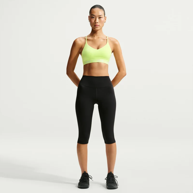 Nike Yellow Women's Indy Dri-FIT Light-Support Padded Training Sports Bra for Women | Best Price UAE