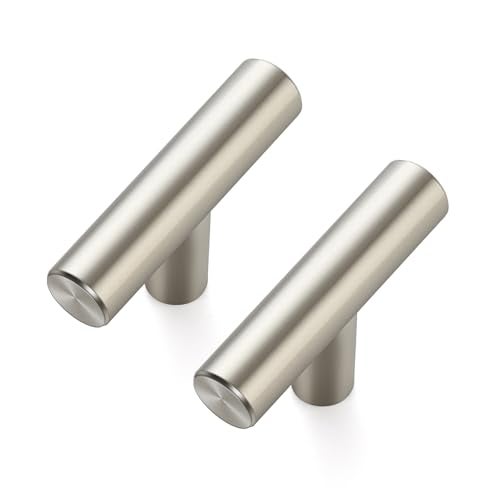 Ravinte Hardware 25 Pack 2 Inch Length Kitchen Cabinet Handles with Single Hole Brushed Nickel Cabinet Pulls Stainless Steel Drawer Pulls,Cabinet Knobs for Dresser Drawer - Image 1