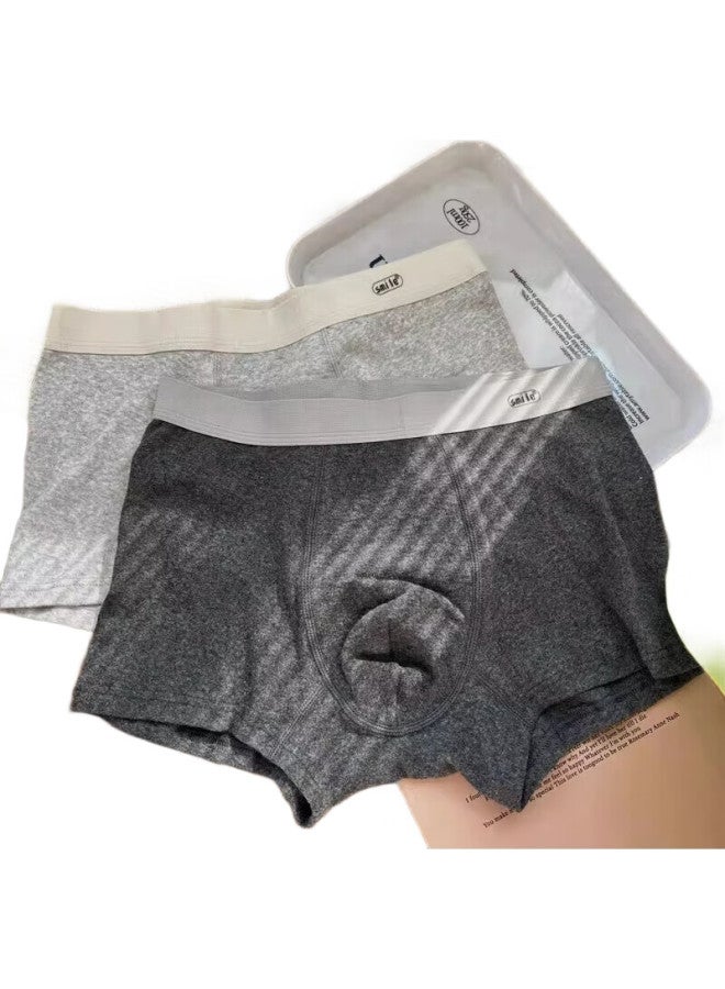 Madallo [High-End Colored Cotton] Men'S Underwear, 100% Pure Cotton Crotch, Antibacterial Boxer Briefs, Loose-Fitting Boxer Shorts For Men - Image 2