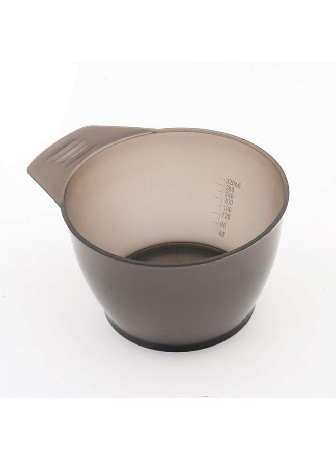 lasenersm lasenersm 2 Pieces Hair Color Bowl Hair Dye Bowl Hair Color Mixing Bowl Plastic Color Mixing Tint Bowl Hair Dye Bowl Applicator Bowl Hair Dyeing Coloring Tools for Home Salon, Transparent Black  - Image 5