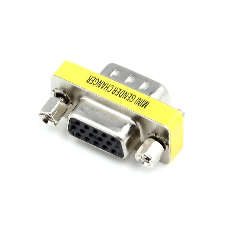 KNEUTRIX VGA SVGA HD15 Female to Male Mini Gender Changer Coupler Adapter (3 Pieces) VGA M/F - Image 4