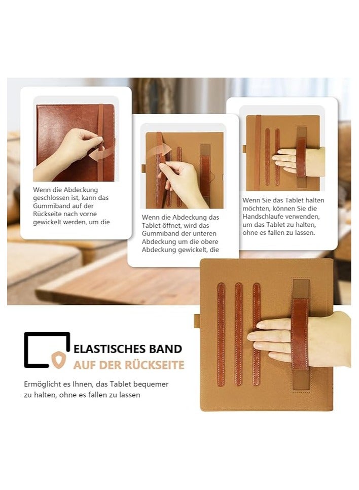 general Compatible with Onyx Boox Note Air 4 C 10.3" (2024) Case - PU Leather Case with Wrist Strap/Pen Holder and Automatic Sleep Wake-up for Boox Note Air4 C - Image 3