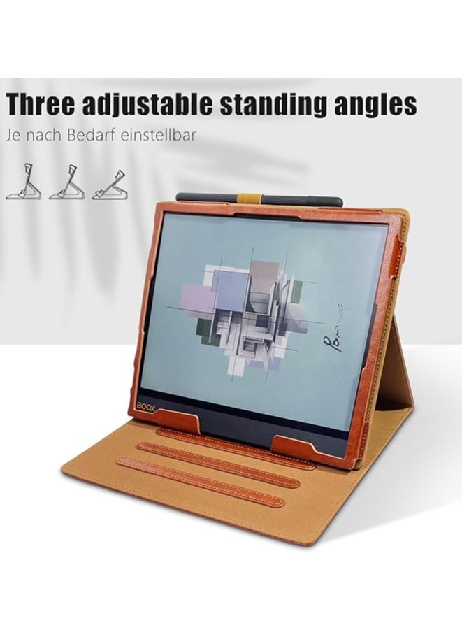 general Compatible with Onyx Boox Note Air 4 C 10.3" (2024) Case - PU Leather Case with Wrist Strap/Pen Holder and Automatic Sleep Wake-up for Boox Note Air4 C - Image 5