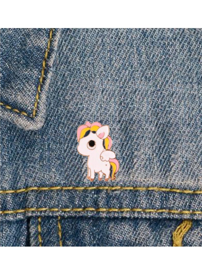 NIBEMINENT Cute Carton Horse Design Brooch - Image 3