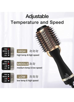 General Hair Dryer Brush Hot Air One-Step Hair Dryer Styler & Straightener Ladies | Ladies Hair Dryer & Straightener | Ladies One-Step Styler, 1000 Watts, Black  - Image 3