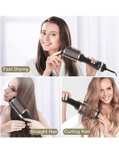 General Hair Dryer Brush Hot Air One-Step Hair Dryer Styler & Straightener Ladies | Ladies Hair Dryer & Straightener | Ladies One-Step Styler, 1000 Watts, Black  - Image 4
