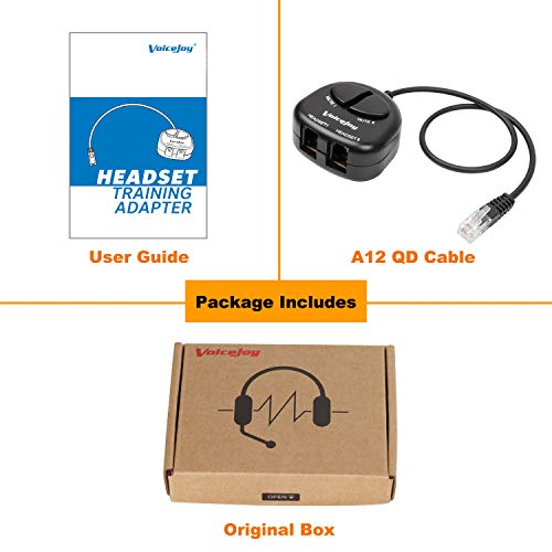 VoiceJoy 4P4C RJ9 Splitter Training Adapter Telephone Training Adapter Y Splitter+ Two Mute Buttons for Headset for Nortel Meridican, Norstar, Avaya, Ashtra, Mitel, Polycom, Ge Phones etc - Image 4