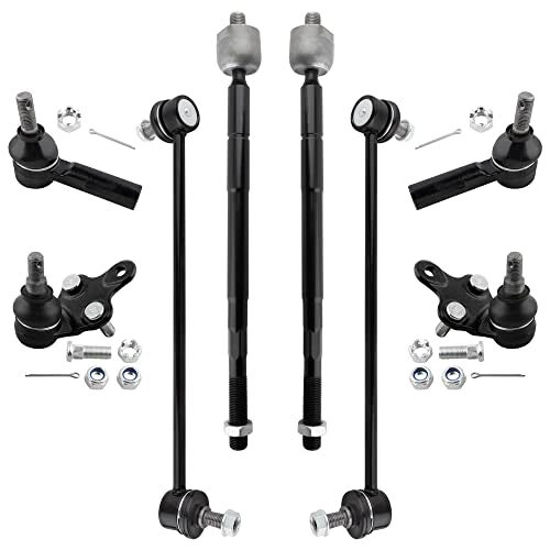 BOXI 8 قطع كرات المفاصل قضبان الربط قضبان التمايل تناسب لكزس ES300 1997-2001 / تويوتا أفالون 1997-2003 / كامري 1997-2000 / كامري 2001 V6 3.0L فقط / سولارا 1999-2002 | K9499 ES3306 EV301 K90311 K90312 - Image 1