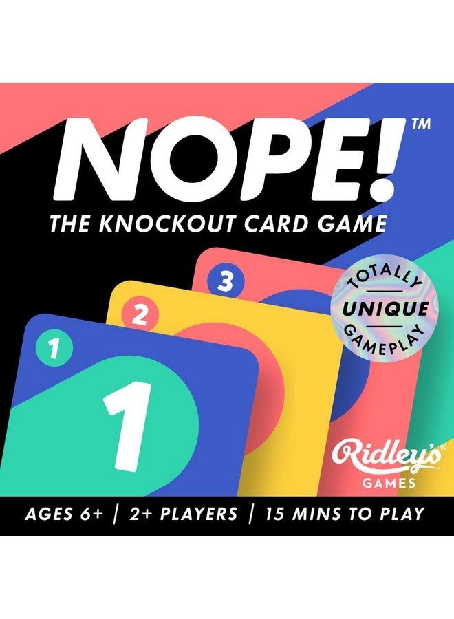 Ridley's Ridley’s Nope! Fun Card Game for Families, Action-Packed, Fast-Paced Game for 2+ Players, Includes 104 Game Cards and Instructions, Simple Card Game for Kids Ages 6+ - Image 2