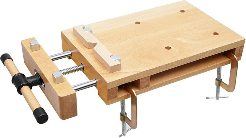 Portable Woodworking Vise Workbench Desktop With G Shape Clips And Limit Blocks - Image 2