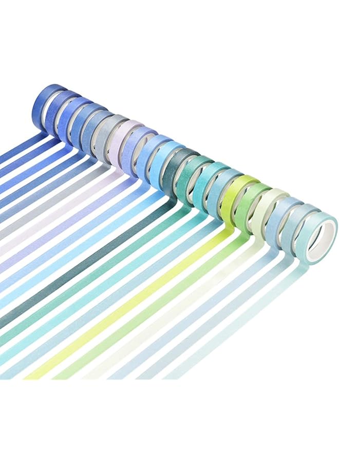 إيروريكس 60 لفة من أشرطة ورق واشي الأساسية بألوان نقية متنوعة، ملصقات أنيقة، شريط تغليف الهدايا، شريط ورق الحرف اليدوية، ديكور - Image 3