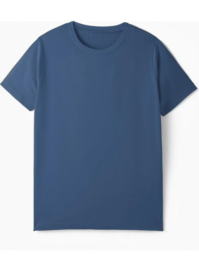 جون June Kids Short Sleeve 2-Pack Plain Tshirt Ecre - Indıgo
