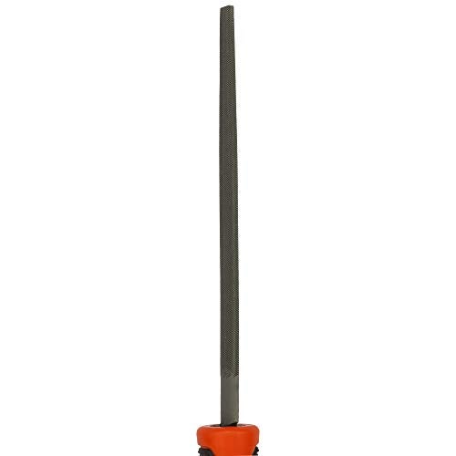 BLACK+DECKER BDHT22146 Steel 200mm 2nd Cut Half Round File (Orange) - Image 3
