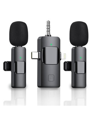 3 in 1 Wireless Lavalier Microphone for iPhone iPad Android,Cordless 8 Hours Lightweight Noise Reduction Crystal Clear Sound for Recording, Live Streaming, Interview, Vlog - pzsku/Z2C215262BAF61A33818EZ/45/_/1729649974/313ed6c7-b1cd-4256-ac31-3130e9a1c240