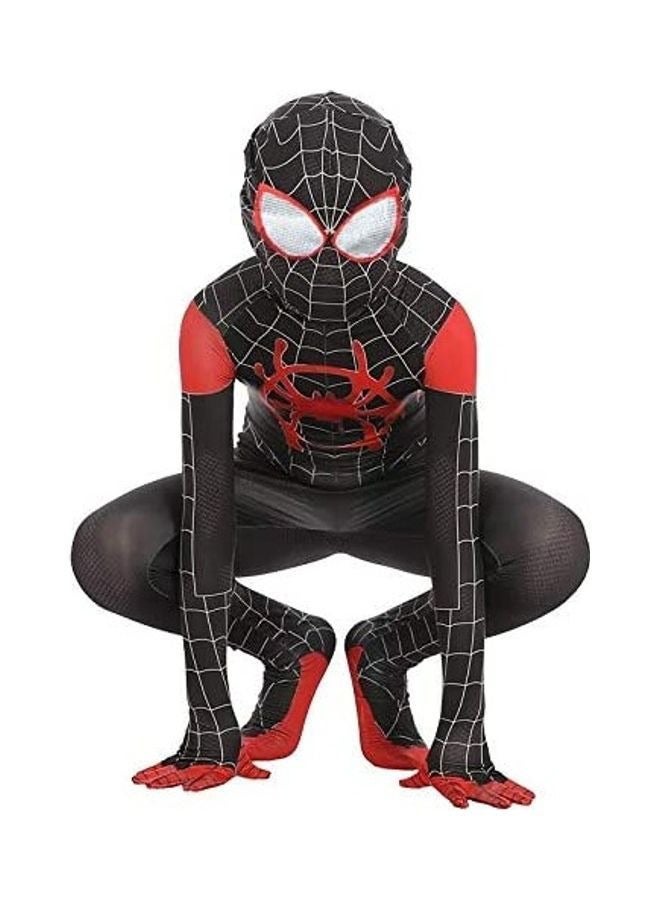 Spider Man Costume Bodysuit, 3D Style Superhero Cosplay Jumpsuit, Spandex Jumpsuit with Printed Design, Spiderman Cosplay Costumes for Kids - Image 1