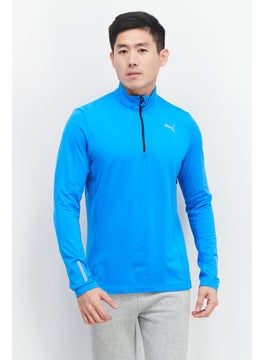 PUMA Men Sportswear Fit Long Sleeve Training Sweatshirt, Blue  - Image 1