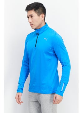 PUMA Men Sportswear Fit Long Sleeve Training Sweatshirt, Blue  - Image 2