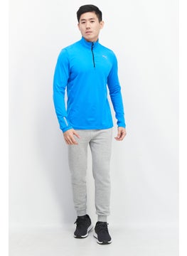 PUMA Men Sportswear Fit Long Sleeve Training Sweatshirt, Blue  - Image 4