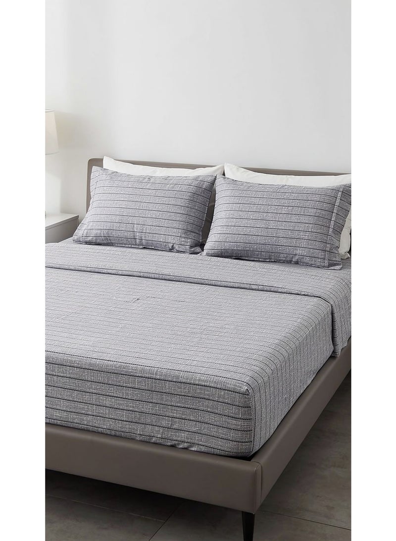 RISHAHOME 3-Piece Queen Size Polyester Bedsheet Set – Soft, Durable & Wrinkle-Resistant Bed Sheet with 2 Pillow Covers – Breathable & Easy Care - Image 2