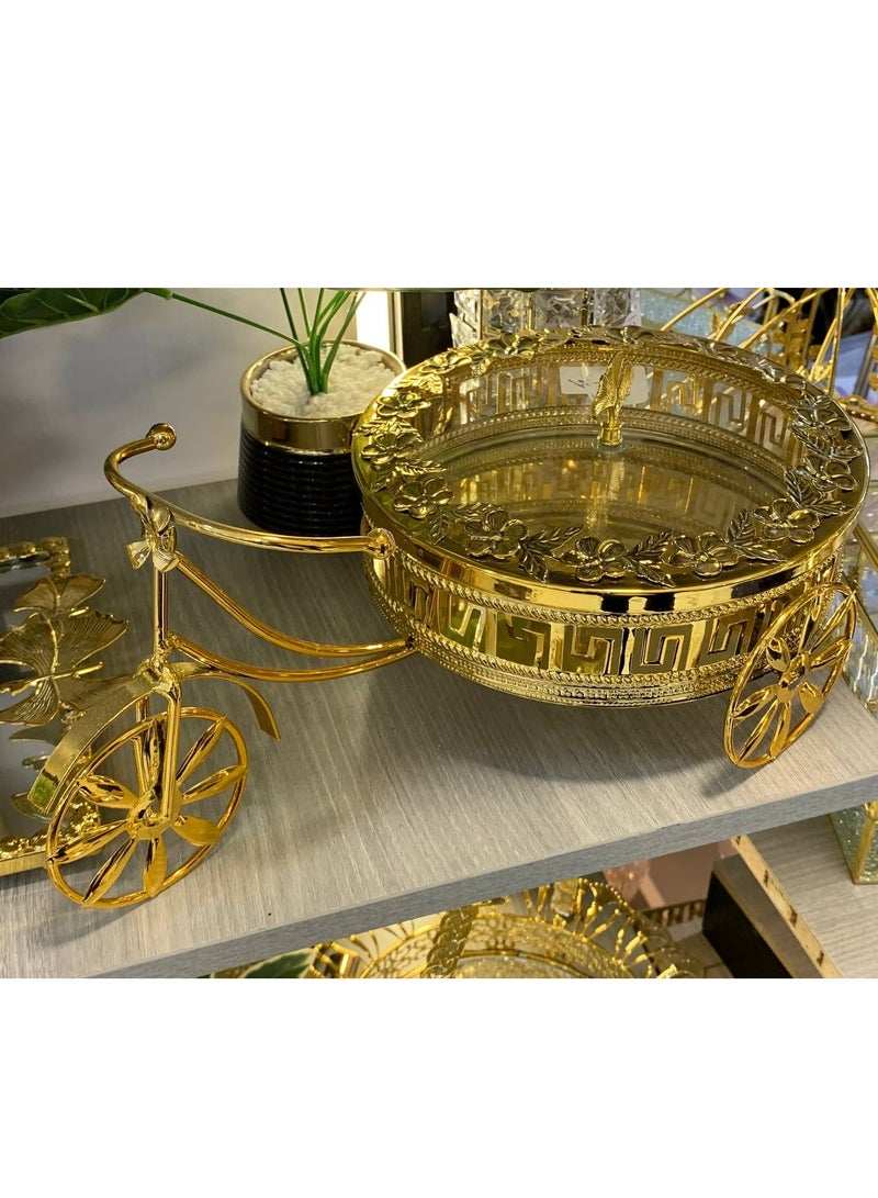 بنبونيرة معدن عجلة  ذهبي اللون روعه واناقه - Image 1