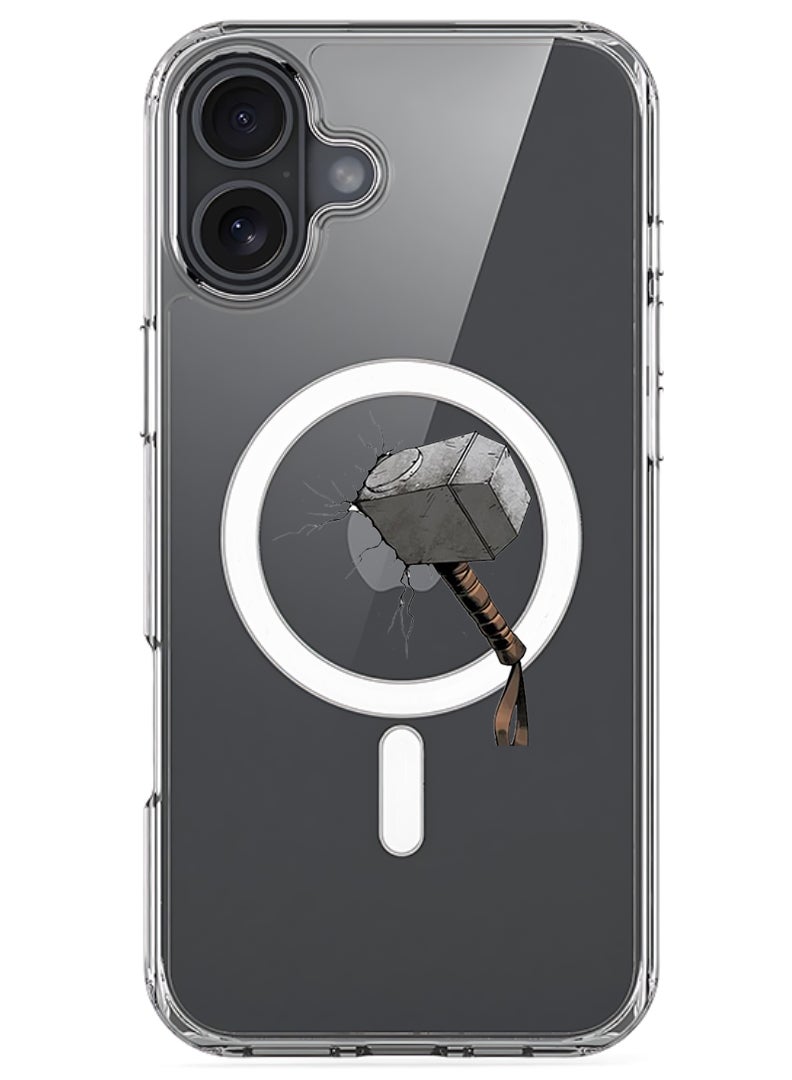 Theodor Magnetic Case for Apple iPhone 17 Compatible with MagSafe Wireless Charging, Shockproof Phone Bumper Cover - Hammer - Image 1