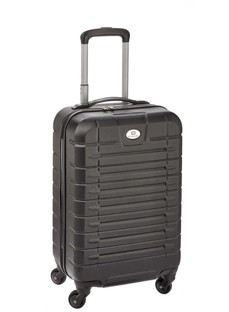 OUTBOUND 20" Hard side Carry-On Luggage Bag, Lightweight & Durable with 4 Wheels and Telescopic Handle - Black - Image 2
