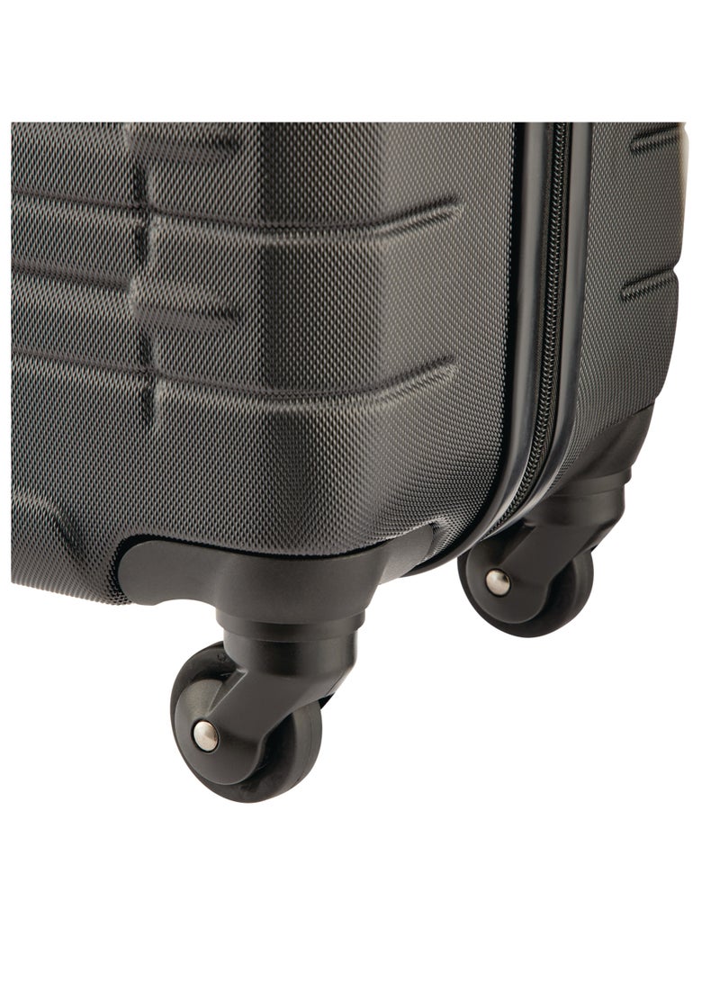 OUTBOUND 20" Hard side Carry-On Luggage Bag, Lightweight & Durable with 4 Wheels and Telescopic Handle - Black - Image 3