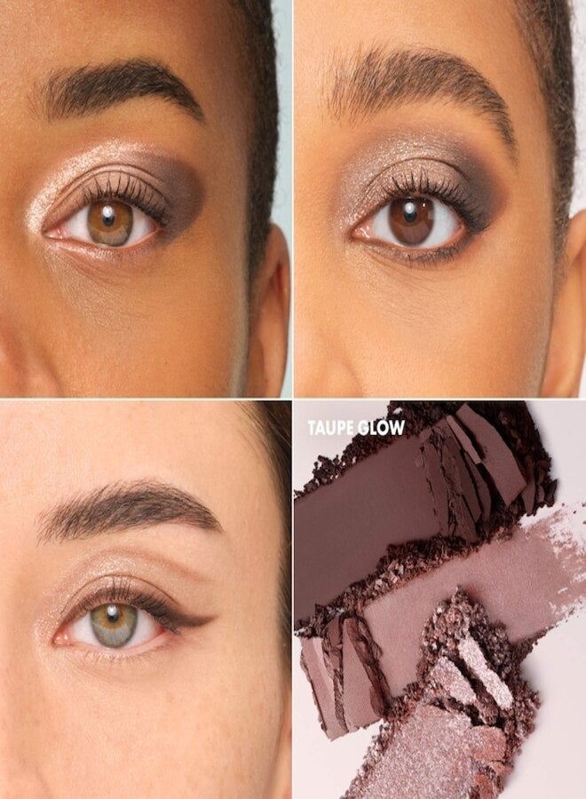 SEPHORA COLLECTION Stretch The Light Mini Mix Palette – Mini Eyeshadow Palette, Taupe Glow - Cool Taupe Shimmer, Luminous Eye Makeup, Compact Travel-Friendly Palette - Image 2