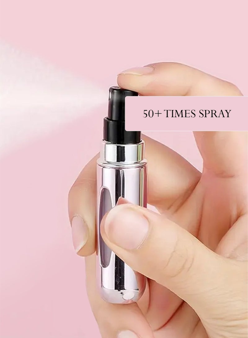 Beauenty Refillable Perfume Bottle Blue – 5ml Travel Spray | Refillable Fragrance Container | Leak-Proof  TSA Approved Mini Fragrance Accessory - Image 4
