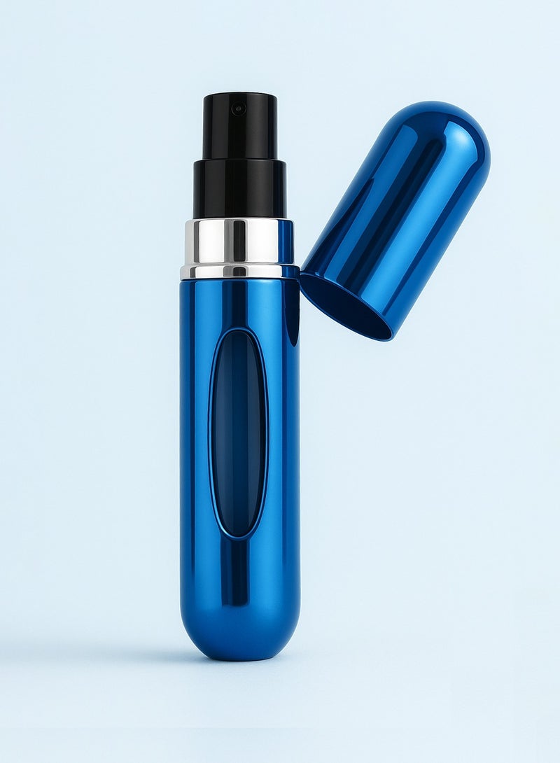 Beauenty Refillable Perfume Bottle Blue – 5ml Travel Spray | Refillable Fragrance Container | Leak-Proof  TSA Approved Mini Fragrance Accessory - Image 2