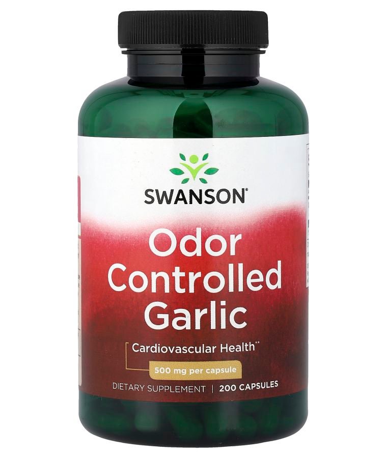 Odor Controlled Garlic 500 mg 200 Capsules