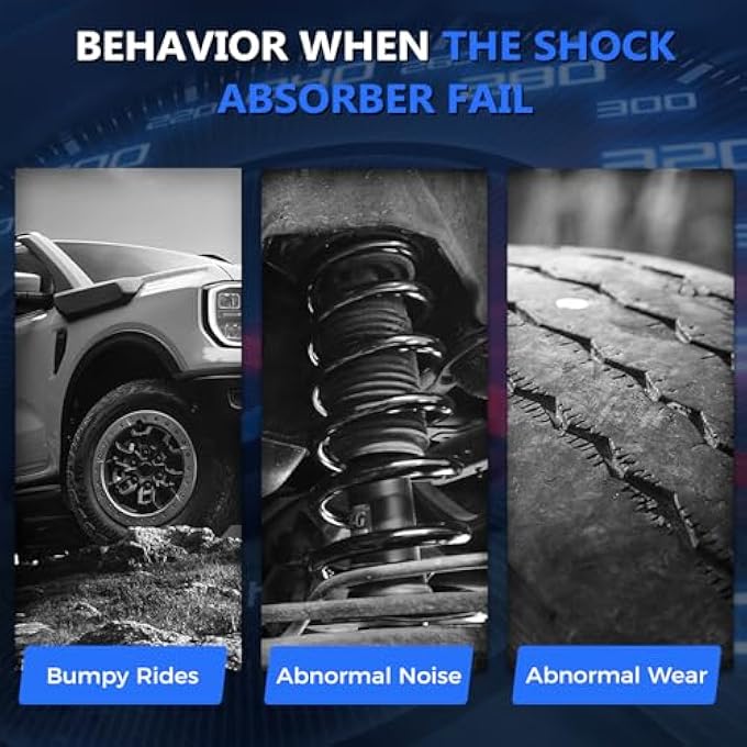 Maxfavor Rwd Front Rear Shocks Compatible With Chevy Blazer S10 Gmc Jimmy Sonoma Hombre 22L 43L - Image 3