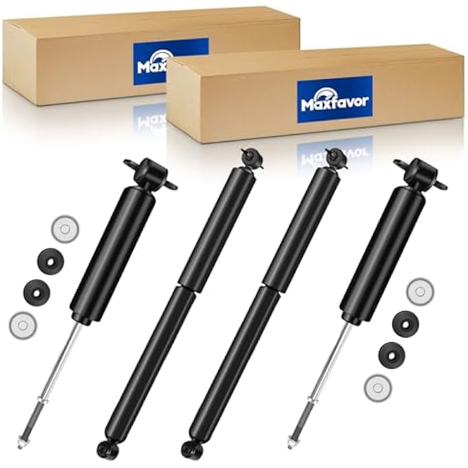 Maxfavor Rwd Front Rear Shocks Compatible With Chevy Blazer S10 Gmc Jimmy Sonoma Hombre 22L 43L - Image 1