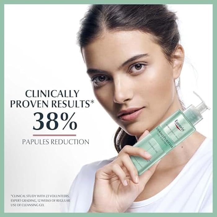 Eucerin Dermopurifyer Cleansing Gel, 200 Ml, White (Pack of 2) - Image 2