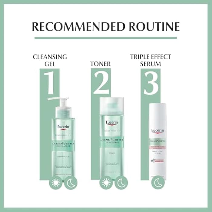 Eucerin Dermopurifyer Cleansing Gel, 200 Ml, White (Pack of 2) - Image 5