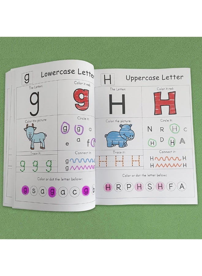 English 26 Uppercase And Lowercase Letters Coloring And Tracing Pen Control Practice Book Early Childhood Cognitive Learning Teaching Aids - Image 3