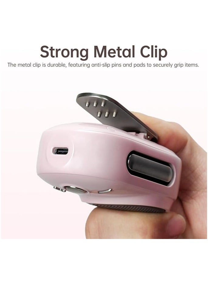 Divoom Itour-S Portable Mini Wearable Bluetooth Speaker, Big Audio and Punchy Bass,Clip-On Design, IP67 Waterproof and Dustproof,10 Hours Playtime,Speaker for Home Travel Office and Outdoors (Pink) - Image 2