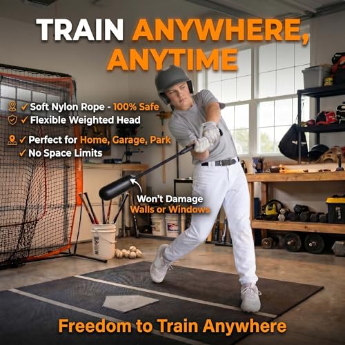 Tiluobat The Yellow Baseball Swing Trainer kit Includes 12 Training Balls and 1 Centrifugal Swing Trainer as Well as a Rope Baseball Batting bat for Comprehensive Training - Image 3