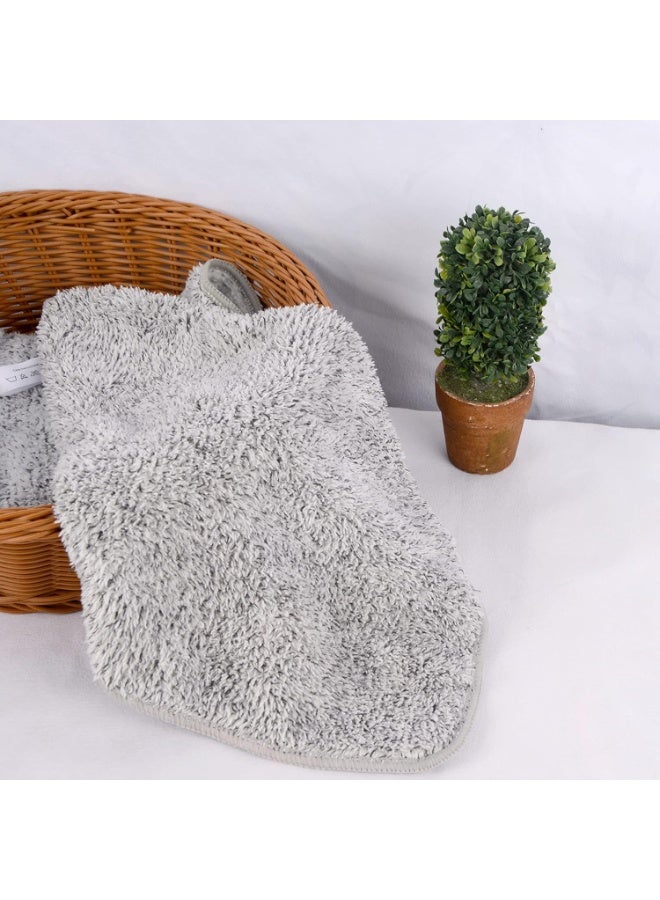 كيلا مناشف وجه من الألياف الدقيقة من سينلاند، فائقة النعومة، مصنوعة من فحم الخيزران، مناسبة لغسل الوجه والاستحمام، مقاس 30 سم × 30 سم، عبوة من 6 قطع، لون رمادي - Image 3