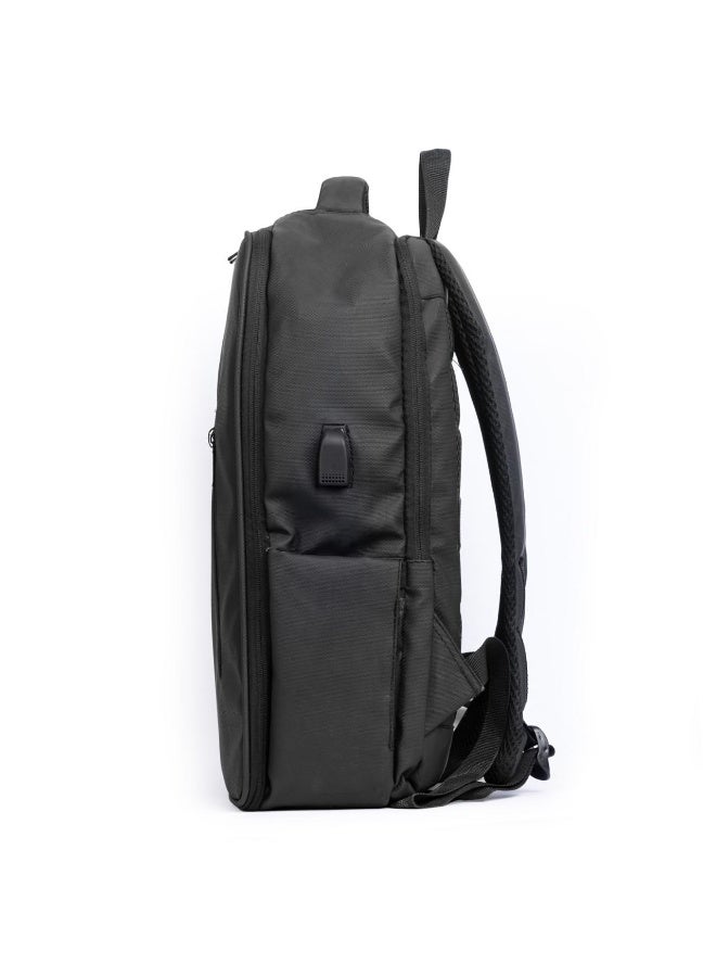 PROTECT Back 9009 Laptop Backpack 15.6 Inch with Safety Bubble Protection, USB Port & Large Storage Capacity - Black - Image 2