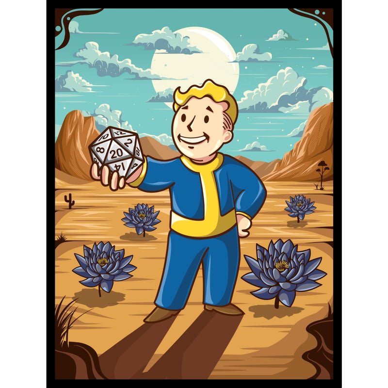 Realm Guard 100ct Textured Matte TCGMTG Card Art Sleeves Vault Boy - Image 2